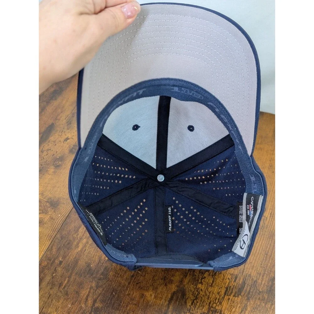 Cap America i8533 Great Outdoors Hat Flexfit 110 Navy Perforated Snapback Cap